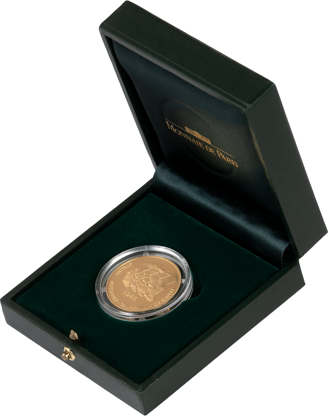 მეორე მსოფლიო ომის დამთავრებისა და ფაშიზმზე გამარჯვების 50 წლისადმი მიძღვნილი ოქროს საკოლექციო მონეტა